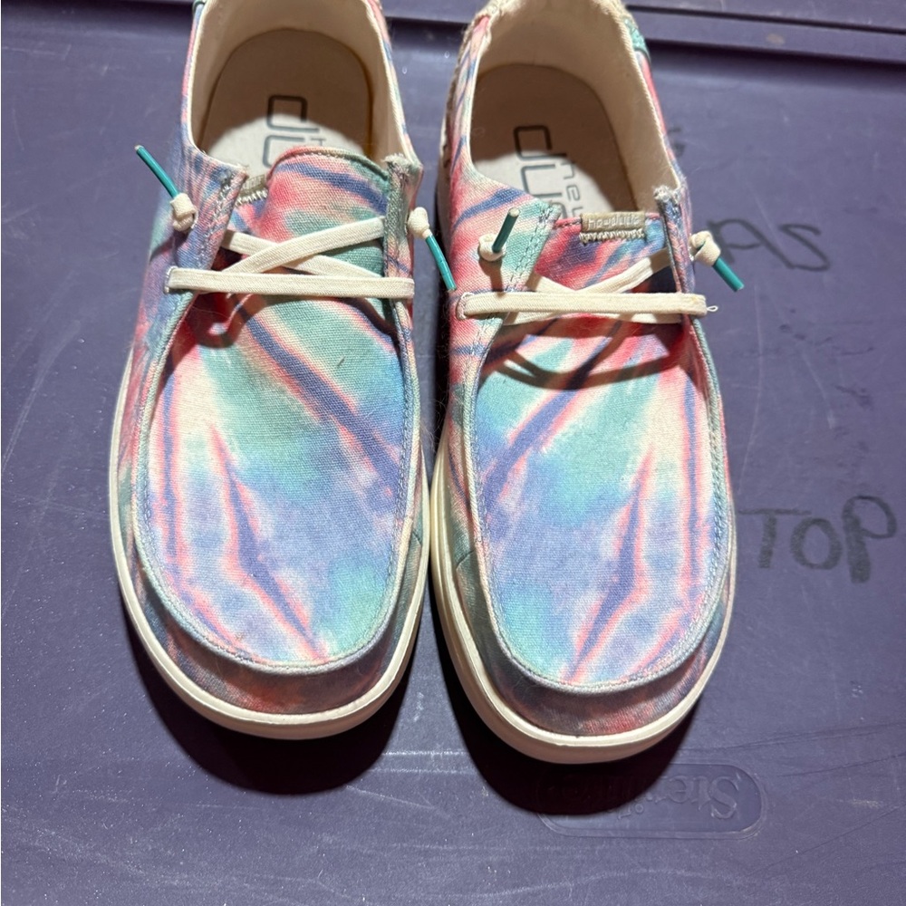 Hey Dude Multicolor Tie-Dye Sneakers